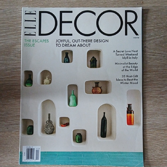 ELLE Decor Magazine The Escapes Issue Winter 2023 Home Art Garden Travel Design - Picture 2 of 10